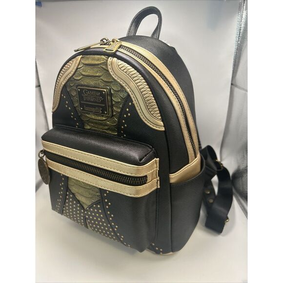 Loungefly Game Of Thrones Queen Cersei Armor Mini Backpack Limited Edition NWT - Picture 7 of 16